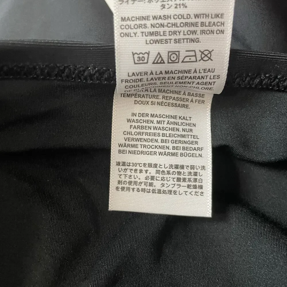 J.‎ Crew Factory Strapless One-Piece Swimsuit Black Size 2X AO439 Beach Vacation
